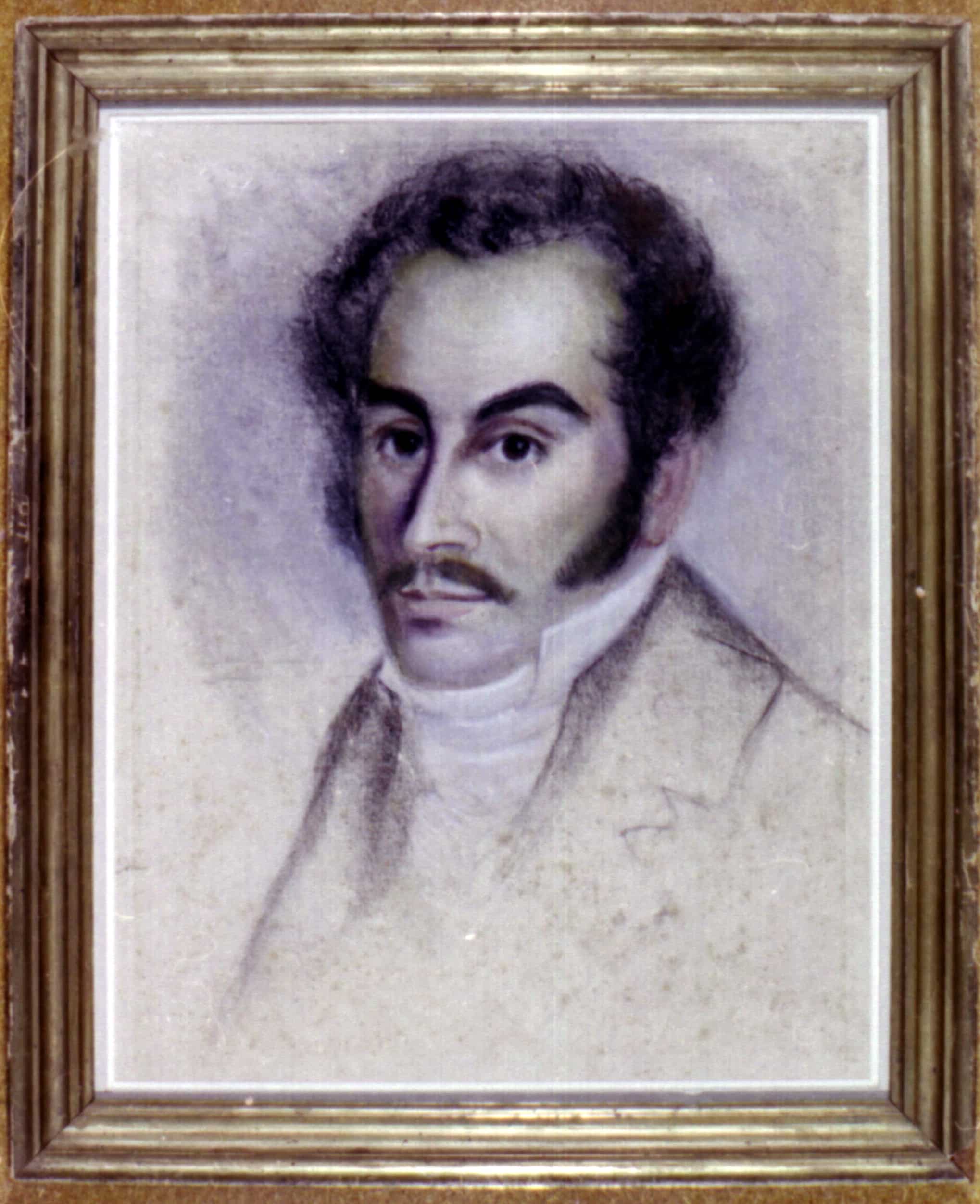 Simón Bolívar Retrato hecho en Haití, autor: Anónimo .1816 Colección Bolivariana Fundación John Boulton