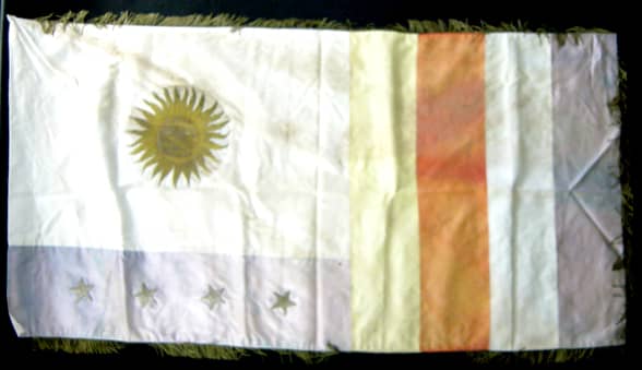Bandera de alzamiento de Manuel Gual y José María España. Colección: Fundación John Boulton