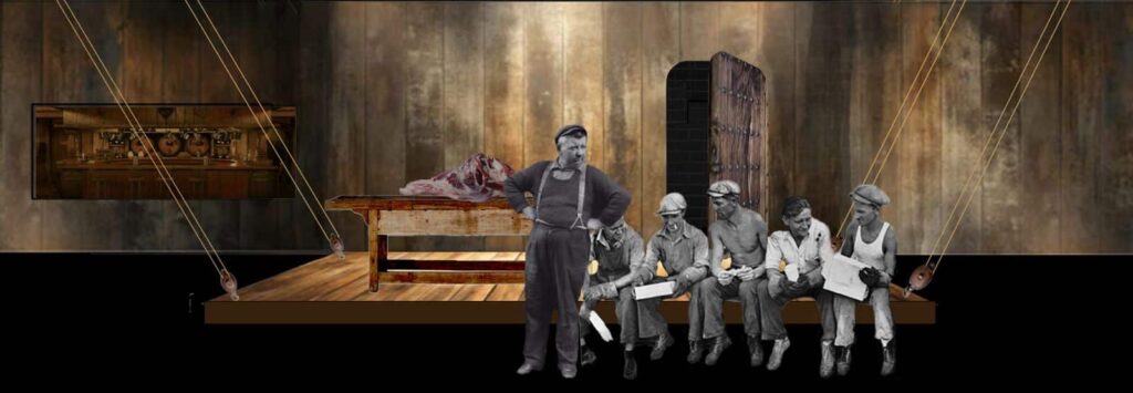 Escenografía de obra perteneciente a Francisco Denis